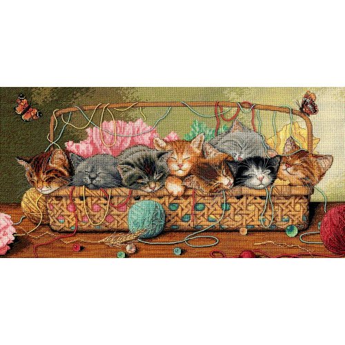 (image for) Gold Collection Kitty Litter Counted Cross Stitch Kit